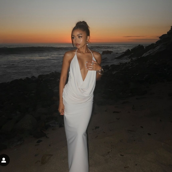 ZARA MIDI  HALTER DRESS - Picture 4 of 17